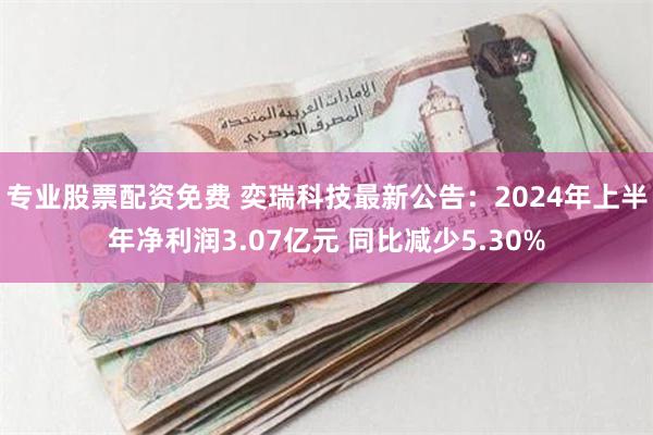 专业股票配资免费 奕瑞科技最新公告：2024年上半年净利润3.07亿元 同比减少5.30%