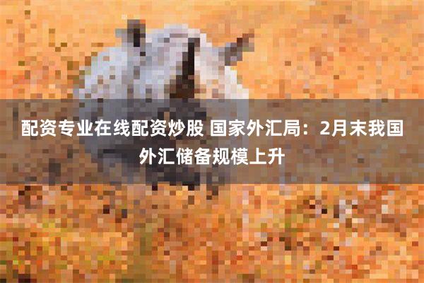 配资专业在线配资炒股 国家外汇局：2月末我国外汇储备规模上升